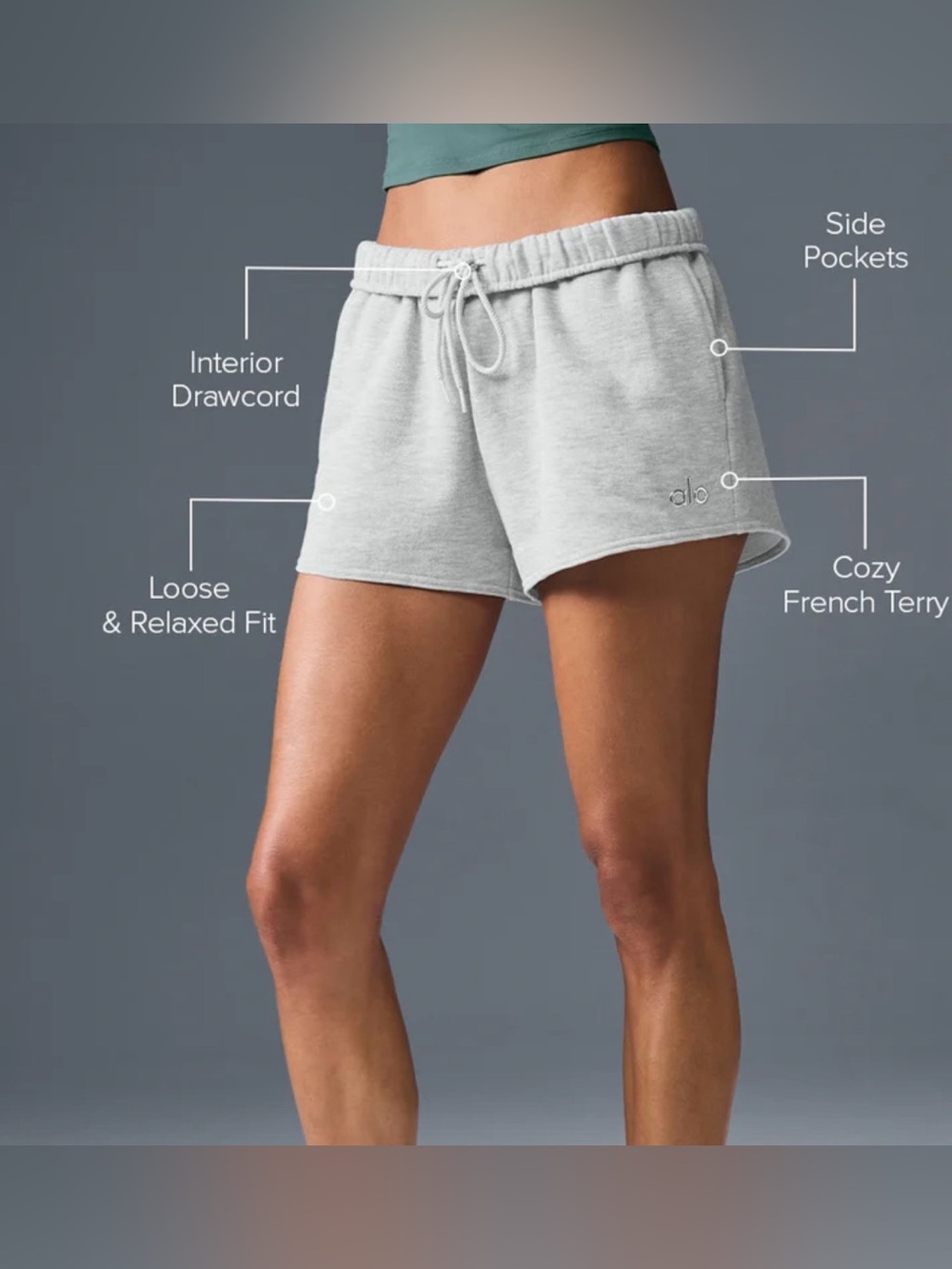 NWTA ALO Yoga Accolade Shorts XS - Picture 2 of 7